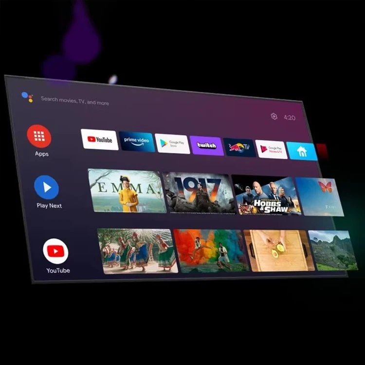 55-Inch  Frameless Android TV 120Hz 4K Hotel TV Use Large Screen Entertainment