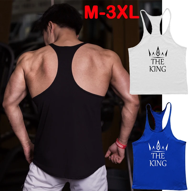 

Men's Gym Exercise Fitness Tank Top T-shirt Y-shaped Back Fitness Thin Shoulder Strap Muscle Fit Stringer Sleeveless Shirt