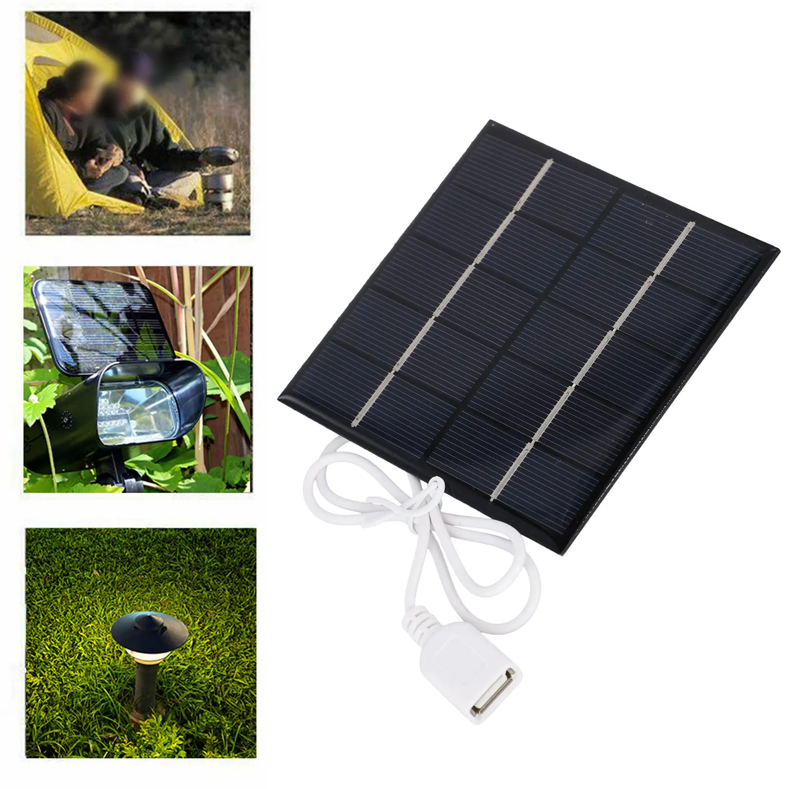 Outdoor Lighting Outdoor Power Bank Low-light Effect Polycrystalline Silicon Portable Solar Charger Compact Design