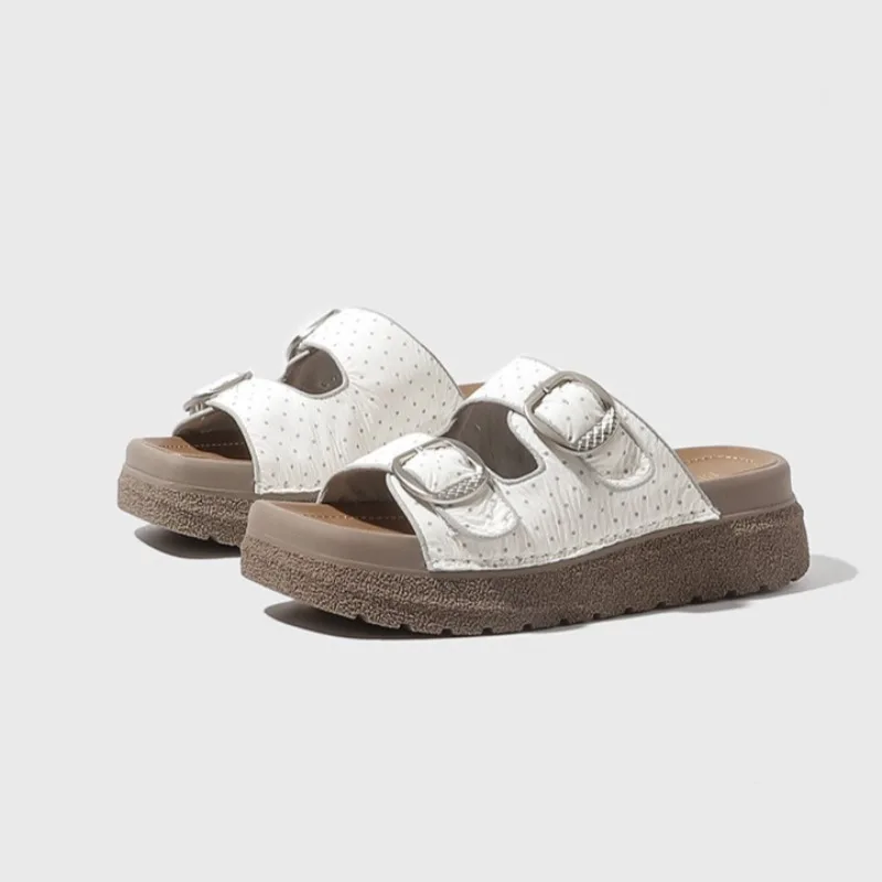 

2026 New Women's Shoes Fashion Retro Platform Slippers for Woman Comfortable Vacation Casual Shoes Designer Shoes Zapatos Mujer