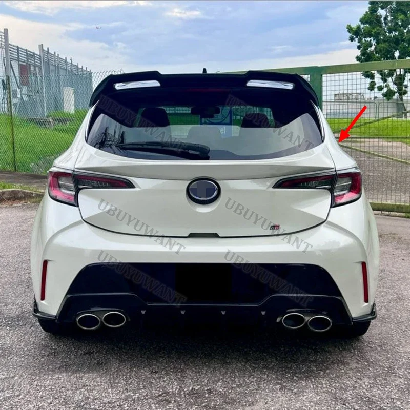 For Toyota Corolla 5Door Hatchback 2019-2022 Rear Trunk Lip ABS Black Wing Spoiler Car Styling  Original factory Car Accessories