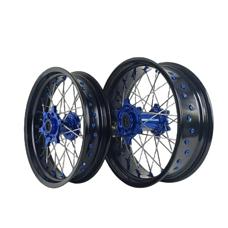 【2026 Stable Supply】 New Product Fit YZ450F 2008-2024 Years 16/17 Wheel Set Motorcycle Supermoto Dirt Bike Wheels Set