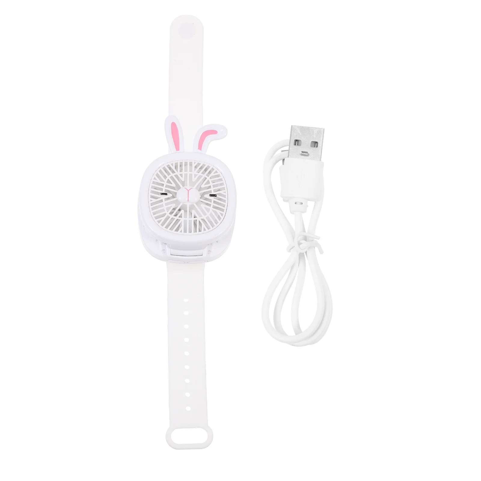 Watch Fan Kids Cartoon Watch Fan Portable Watch Fan Usb Fan With Wrist Strap Usb Rechargeable Fan For Childrens Travel Straps view 2