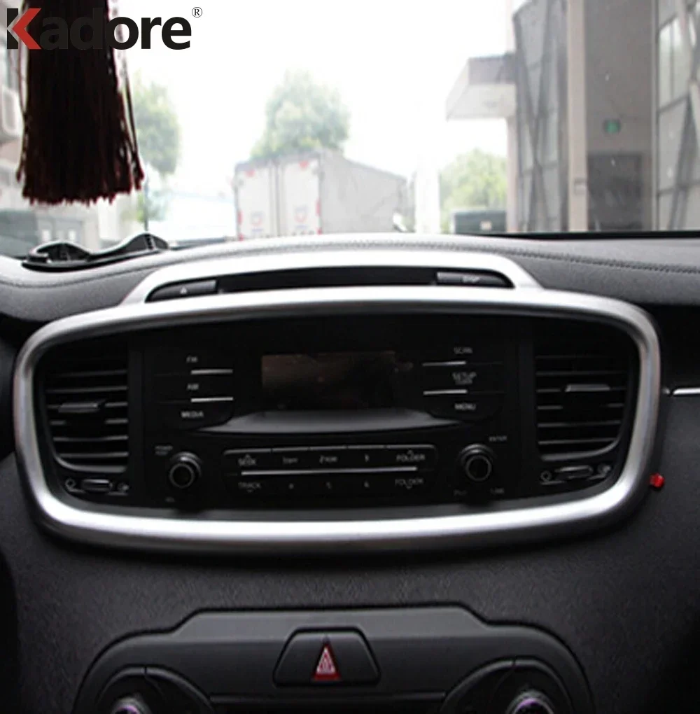 Center Control Cover & Window Rise Trim & Door Handle Cover & Steering Wheel Trim Car Accessories For Kia Sorento 2016-2019