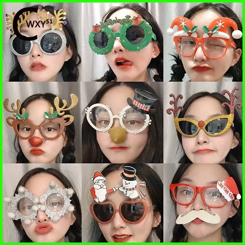 Explosive Christmas Glasses Funny Glasses Instagram Personality Christmas Balloons Cross Border Christmas Decorations