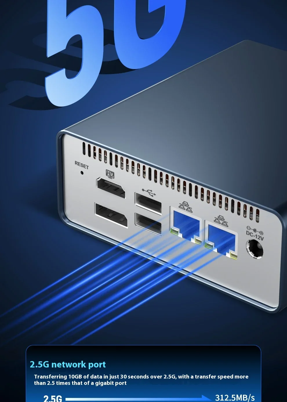 MAIYUNDA M1S Intel N150 Mini PC NAS Server DDR5 4800 4×M.2 NVMe Dual Intel i226-V 2.5GbE Mini PC Home Server No WiFi No BT