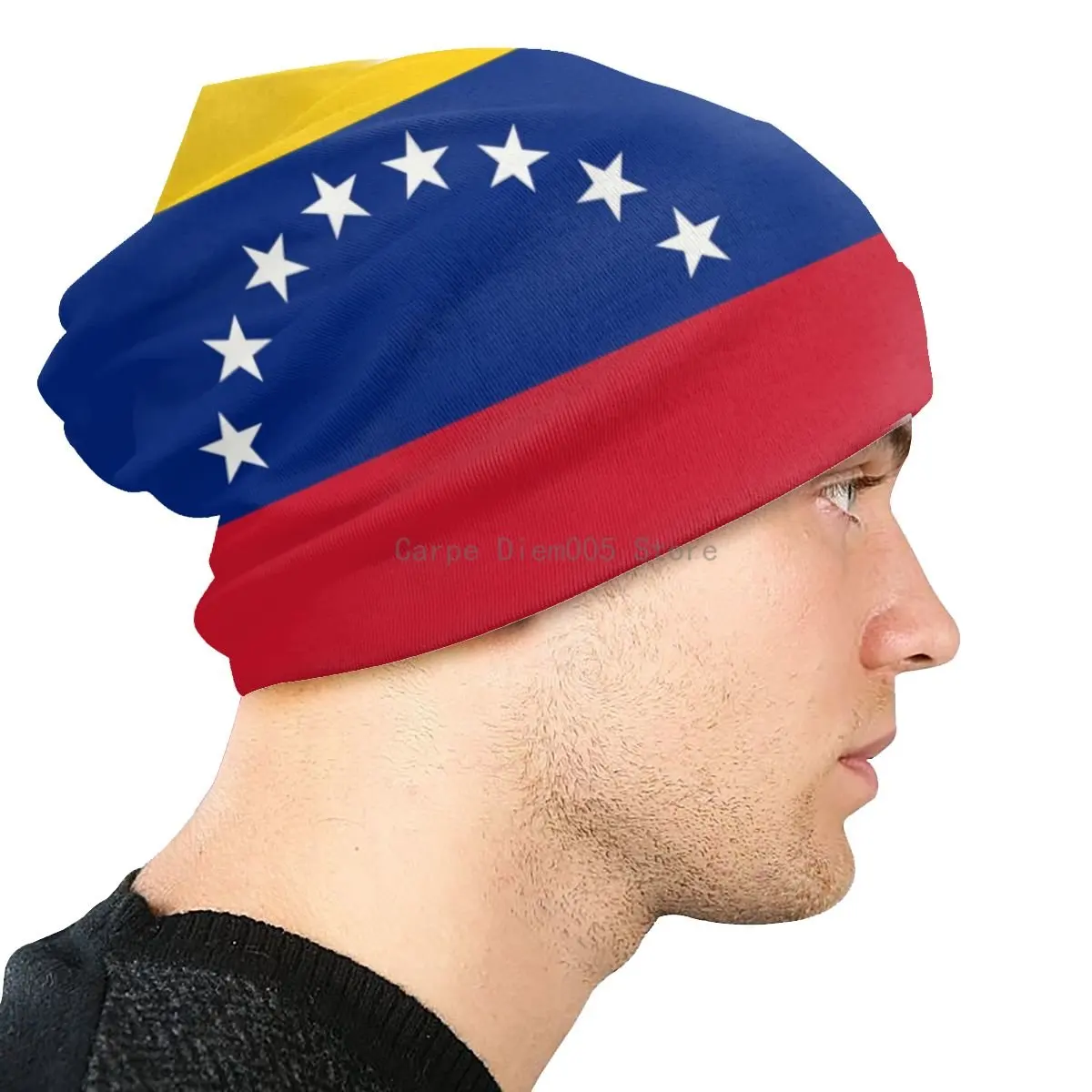 Flag Of Venezuela Beanie Bonnet Knitted Hats Women Men Hip Hop Winter Warm Skullies Beanies Cap for Ski