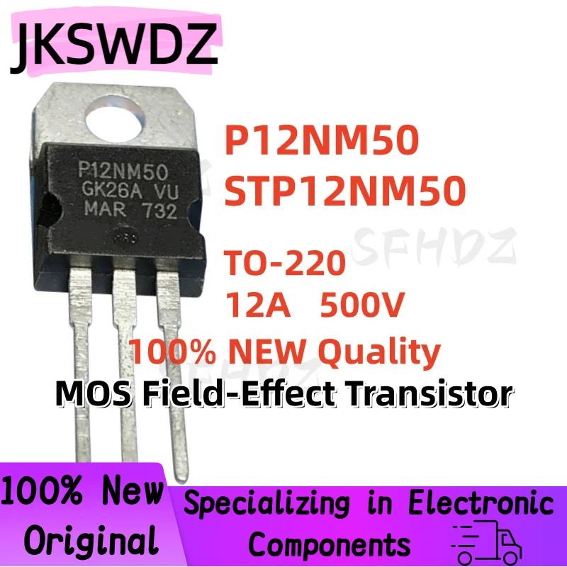 

Excellent Quality 10/20/30PCS 100% Brand New STP12NM50 P12NM50 12NM50 TO-220 12A 500V MOS Field-Effect Transistor