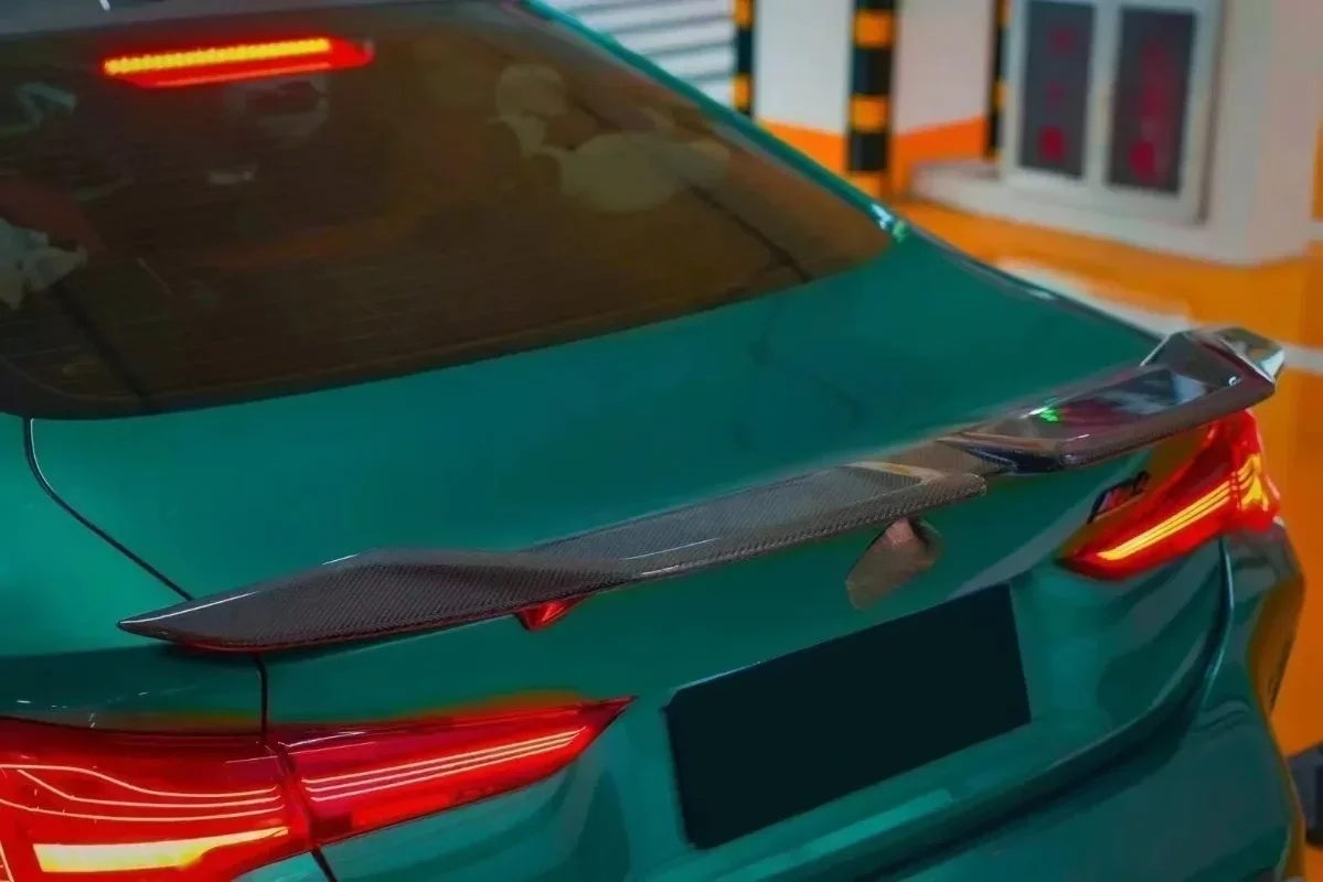 

For BMW 4 Series G22 M4 G82 G80 M3 M4 G23 Real Dry Carbon Fiber BSK Style IMP Style Car Rear Wing Trunk Lip Spoiler modification