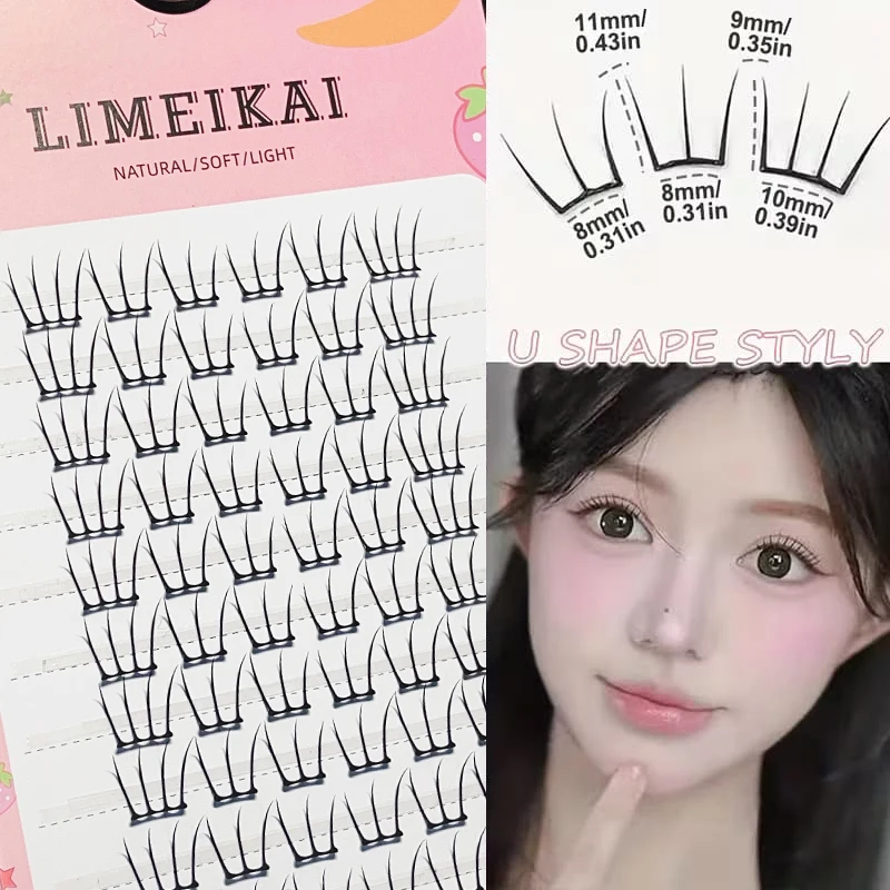 60 Clusters False Eyelashes - Natural Soft Fluffy Look, Lightweight Everyday & Party Lashes, Easy Application, Beginner Friendly