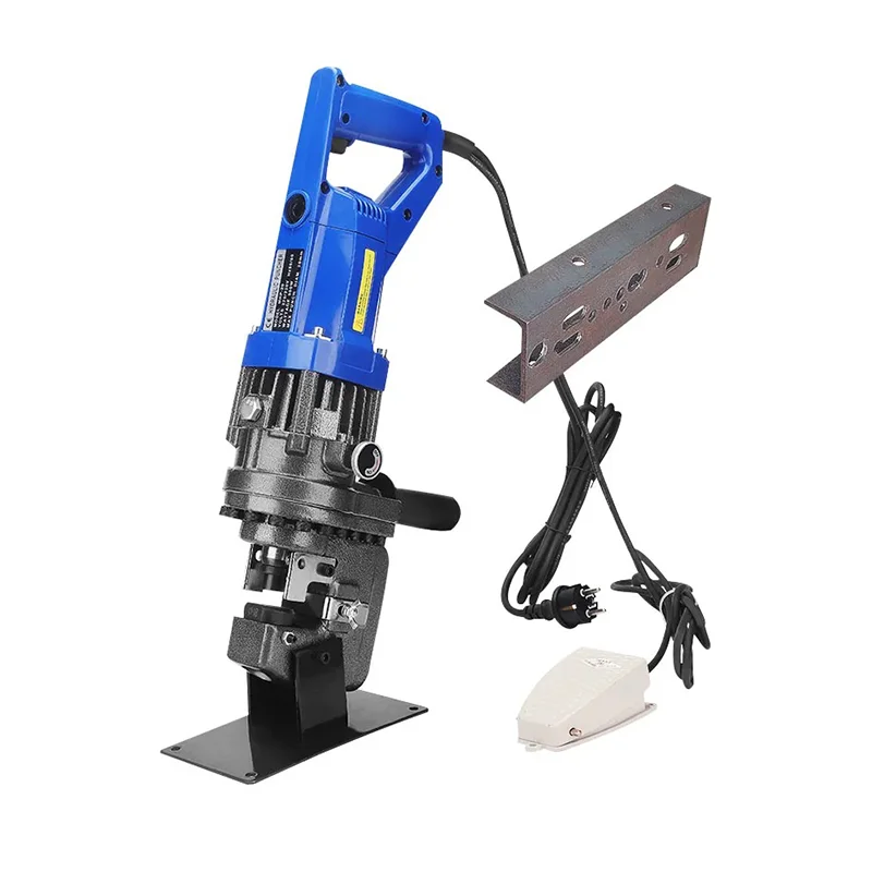 1200W MHP-20 Electric Hydraulic Punching Machine 50mm Throat Depth for Angle Iron Channel Steel Stainless Steel PV Punch