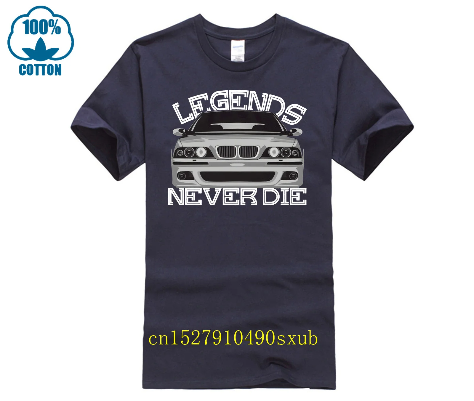 Bwm E39  t shirt Legends Never Die degli uomini a maniche corte  t shirt Stampa Grafica