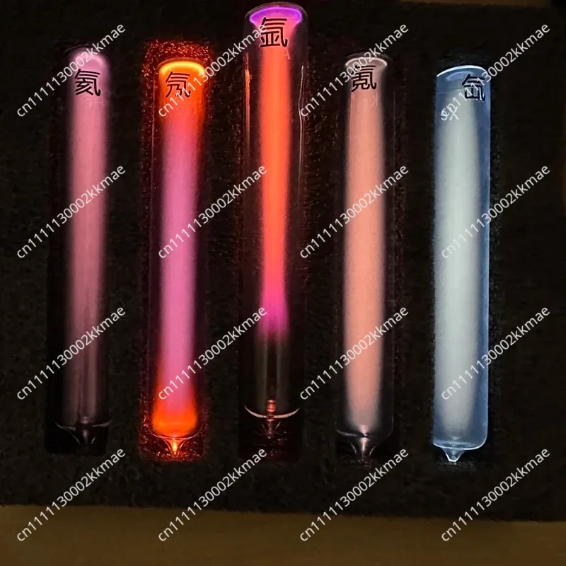 Glass Sealed Rare Gas Glow Discharge Tube Helium Neon Argon Krypton Xenon Inert Gas Light Tube for Chemical Physics Science