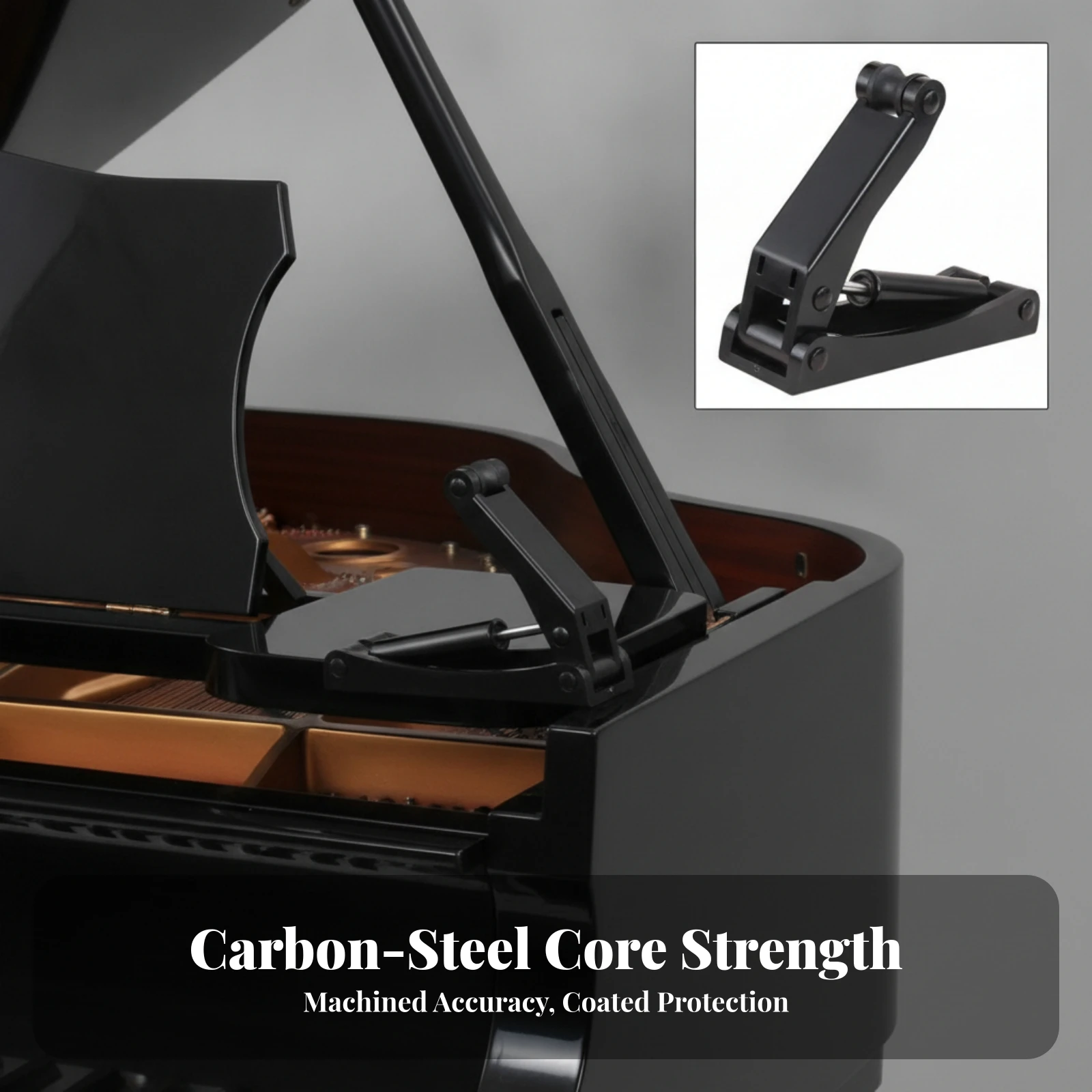 Piano Slow-Closing Accessory Scratchunrestricted Fallboard Decelerator Hydraulic Pressure Fallboard Decelerator Metal