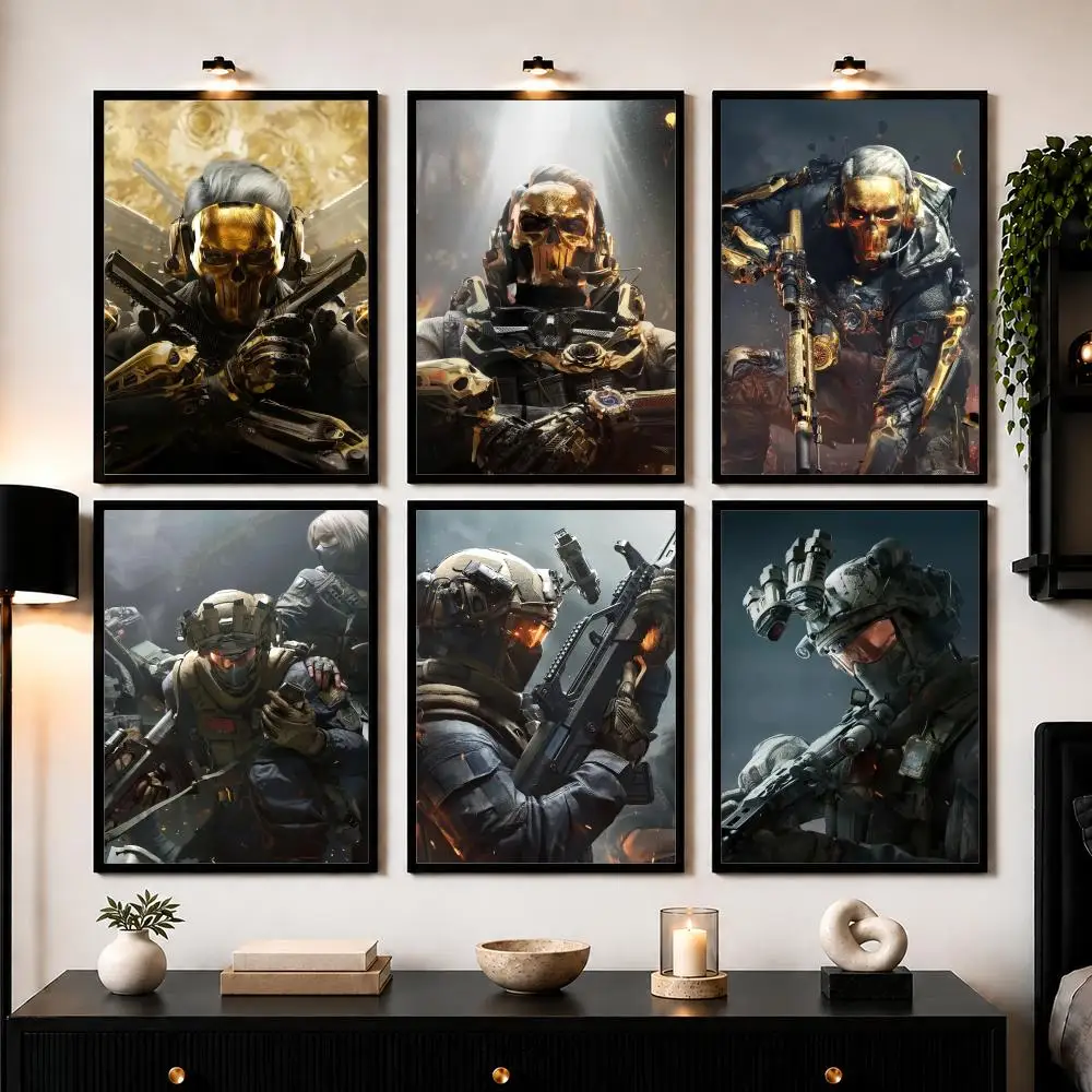 D-Delta F-Force H-Hawk Ops Poster Wall Art Sticker For Living Room Bedroom Bar Home Decor Mural Painting Decoration