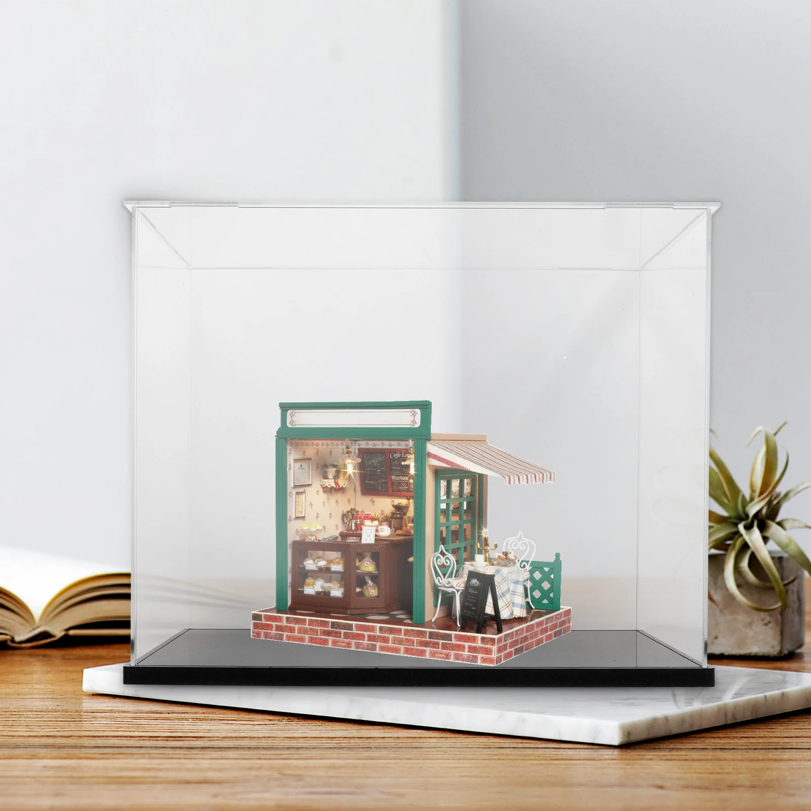 

Stylish Transparent Acrylic Display Case Dustproof Storage Box For Collectibles Handicrafts Exhibition Clear Stackable