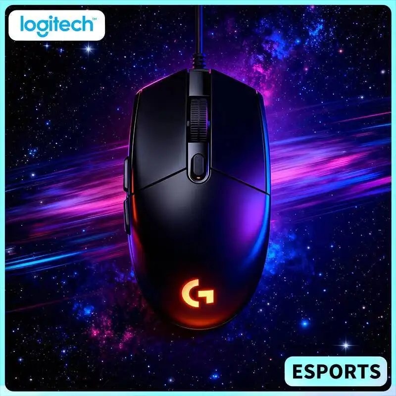 

Игровая мышь Logitech G102 Prodigy, 20 млн нажатий, легкий дизайн, RGB-подсветка для ноутбуков