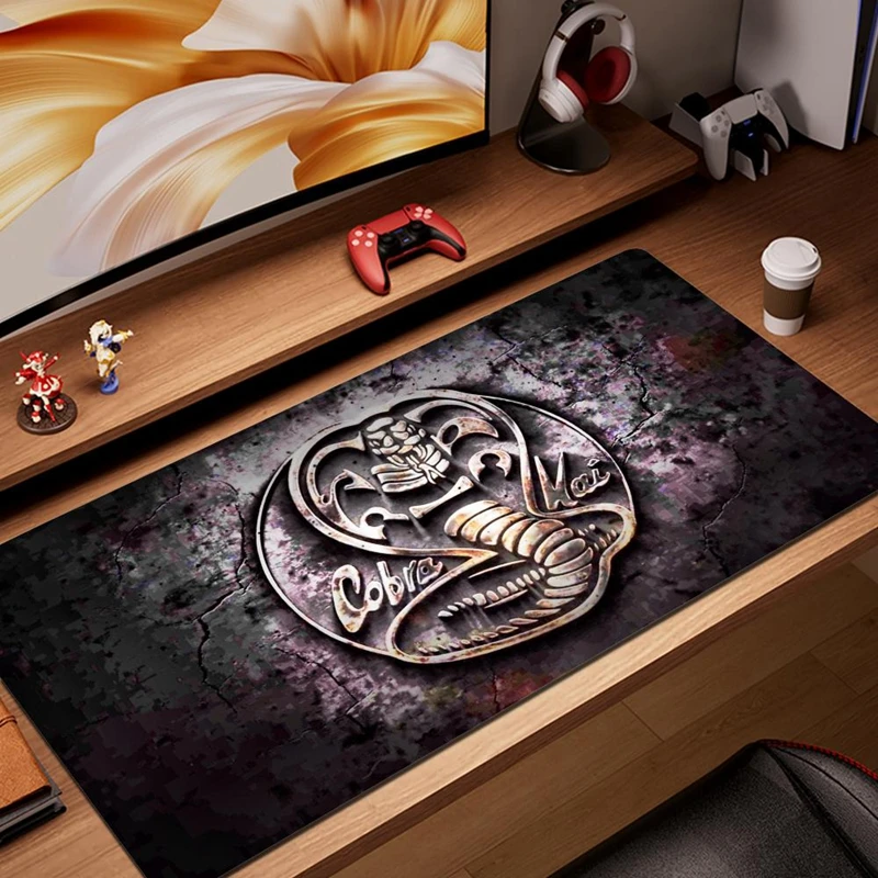 Anime Cobra Kai Gaming Mouse Pad Computer Keyboard Desk Mats Anti-Slip Washable Home Office Accessories E-sports Laptop Mousepad