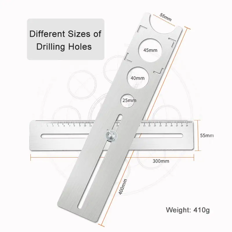 Rectangle Angle Ruler Movable Template Angle Measuring Model Tool Instrument Brick Tile Wood Corner Foldable Protractor