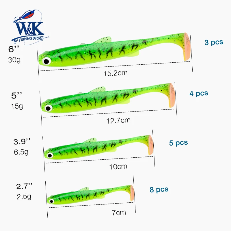 Swimbait Hoduller de vinilo con ojos 3D para lucio zander perca snook - imagen 3