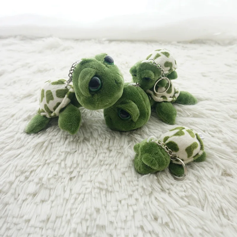 New Turtle Doll Soft Plush Doll Key CChain Turtle Bag Pendant Clothing Decoration Accessories Key Ring Party Gift Wholesale