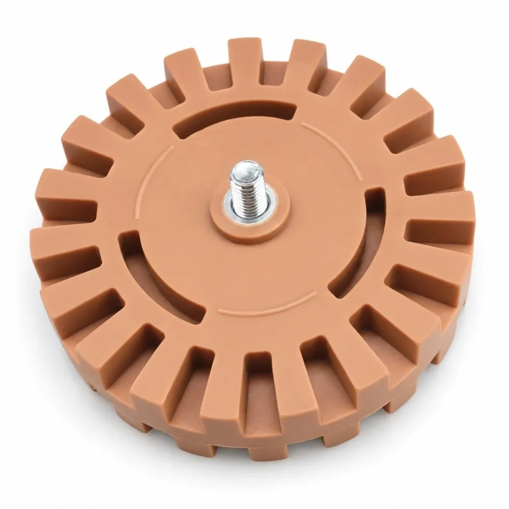 2pcs 4000 RPM Speed Pneumatic Rubber Remover Pneumatic Powered Eraser Wheel Design Sticker Removal Tool Decal Removal Scraper