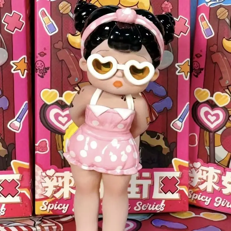 Neue Ramy Spicy Girls Block Serie Blind Box Kawaii Cartoon Mode Mädchen Desktop Dekoration Mystery Box Sammlung Modell Spielzeug Geschenk