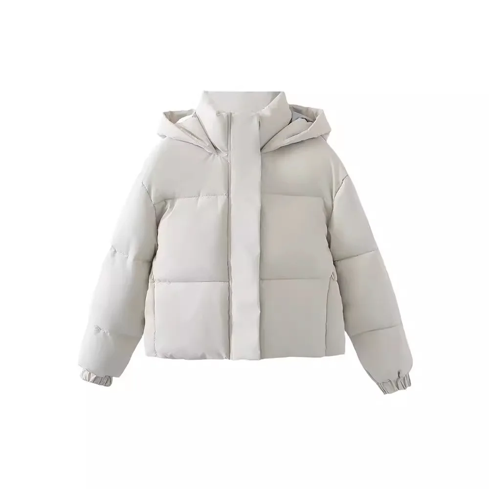 2024European and American spring new sweet fresh temperament elegant holiday wind hooded short jacket