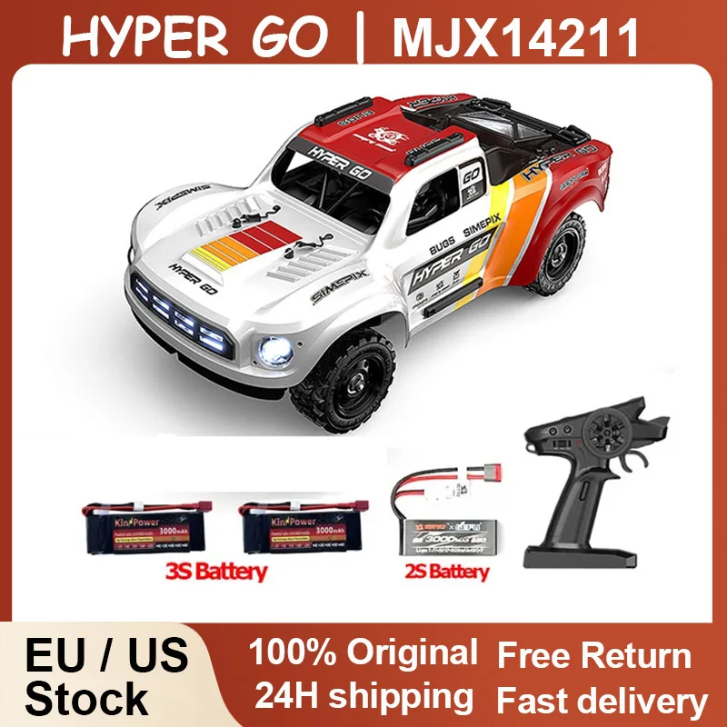 

HYPER GO MJX14211 1/14 4WD RC Car 75 км/ч Бесщеточный 2,4G Автомобиль с дистанционным управлением и гироскопом Внедорожные гонки RC Грузовик Игрушки