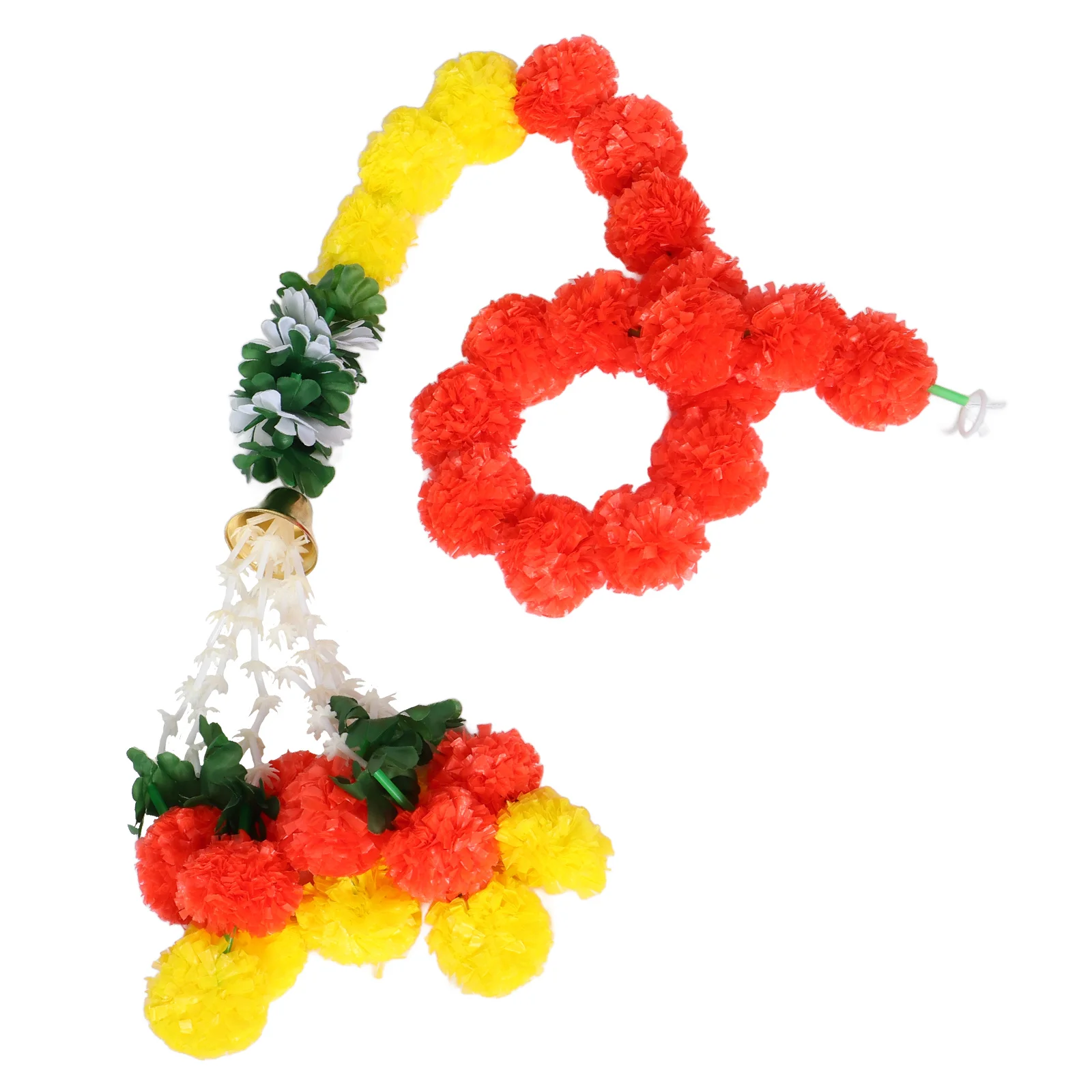 

Artificial Marigold Garland Decoration for Festival Wedding Pooja Home Holiday Halloween Diwali Decor