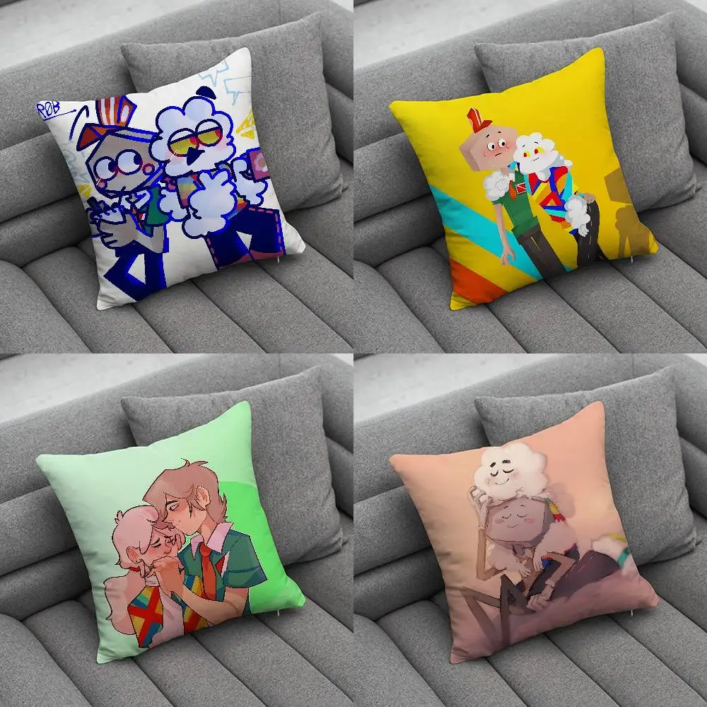 Larry x Mr small Creative patterned pillowcases for interior decoration office living room home
