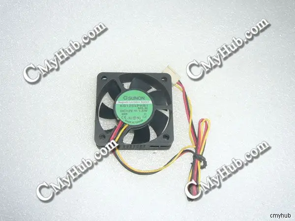 For SUNON KD1205PHB1 MS.M DC12V 1.5W 5015 5CM 50MM 50X50X15MM 3pin 3Wire Square Cooling Fan