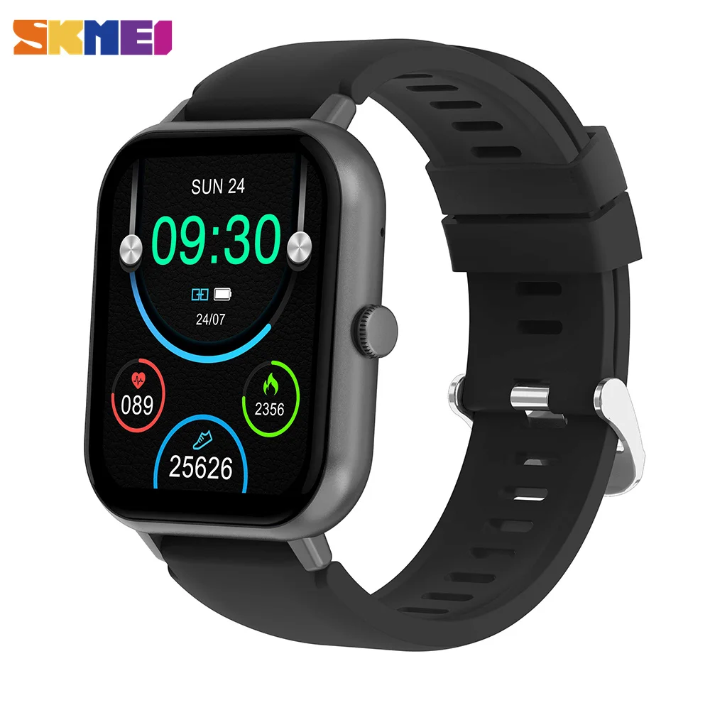 

SKMEI 1.83 inch Full Touch Screen Smart Watch Women Men Pedometer Blood oxygen Monitor Bluetooth Call Smartwatch for Android ios