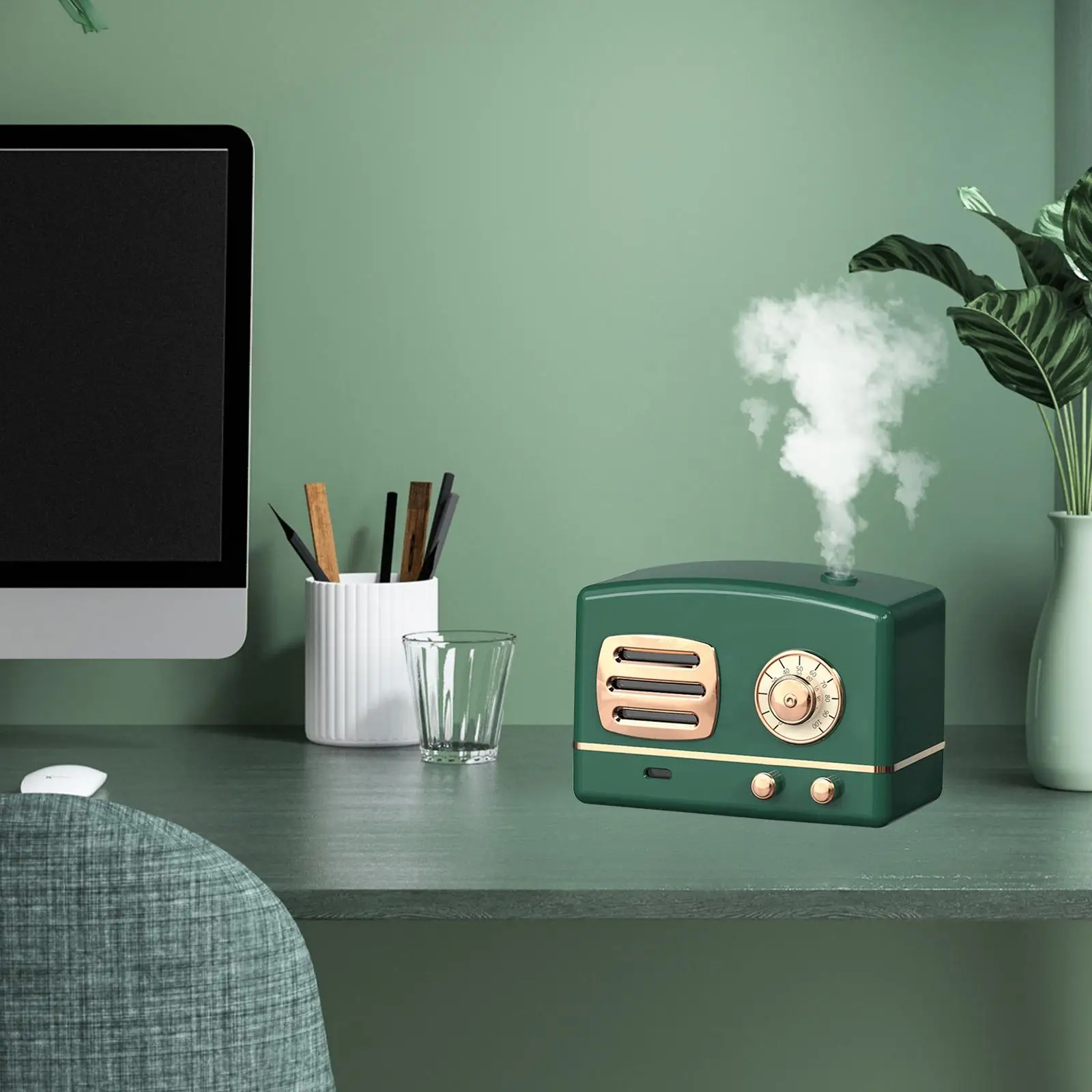 Umidificador fresco da névoa para o quarto, Aromaterapia, Difusor do óleo essencial, Silencioso