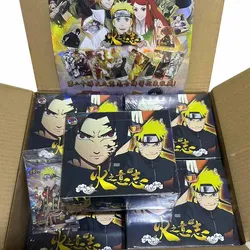 Wholesale Cases Little Dino HY-2001 Naruto Collection Card Original Anime Uchiha Sasuke Figure Rare Collection Cards Toy Gift