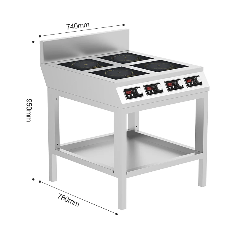 Electric Hot Plate Free Standing Multi Burner Commercial Restaurant Kitchen Induction Cooker