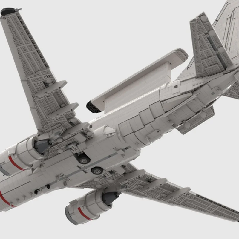 Military Aircraft Model Moc Building Bricks Boeing E-7 Wedgetail Technology Modular Blocks Gifts Christmas Toy DIY Sets Assembly