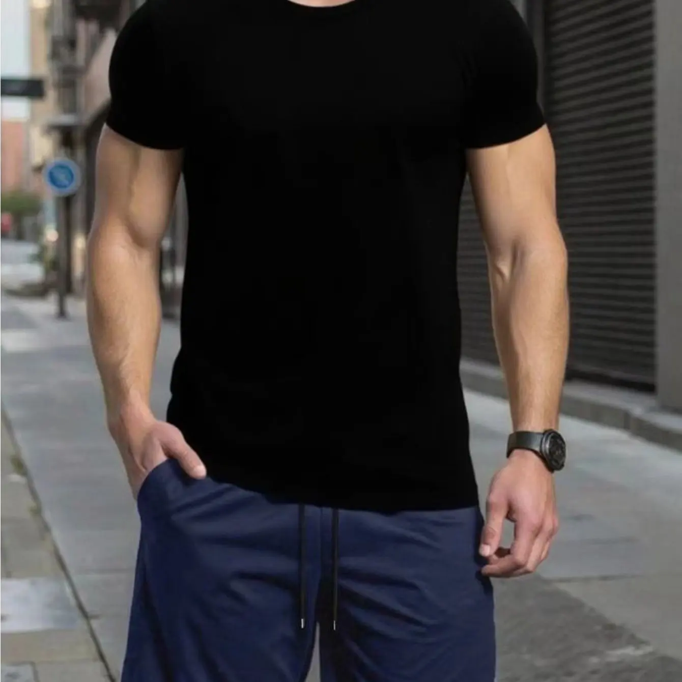 

Men's Pure Cotton Short-sleeved Couple T-shirt Solid Color Versatile Casual Breathable Unisex Streetwear Oversized Casual