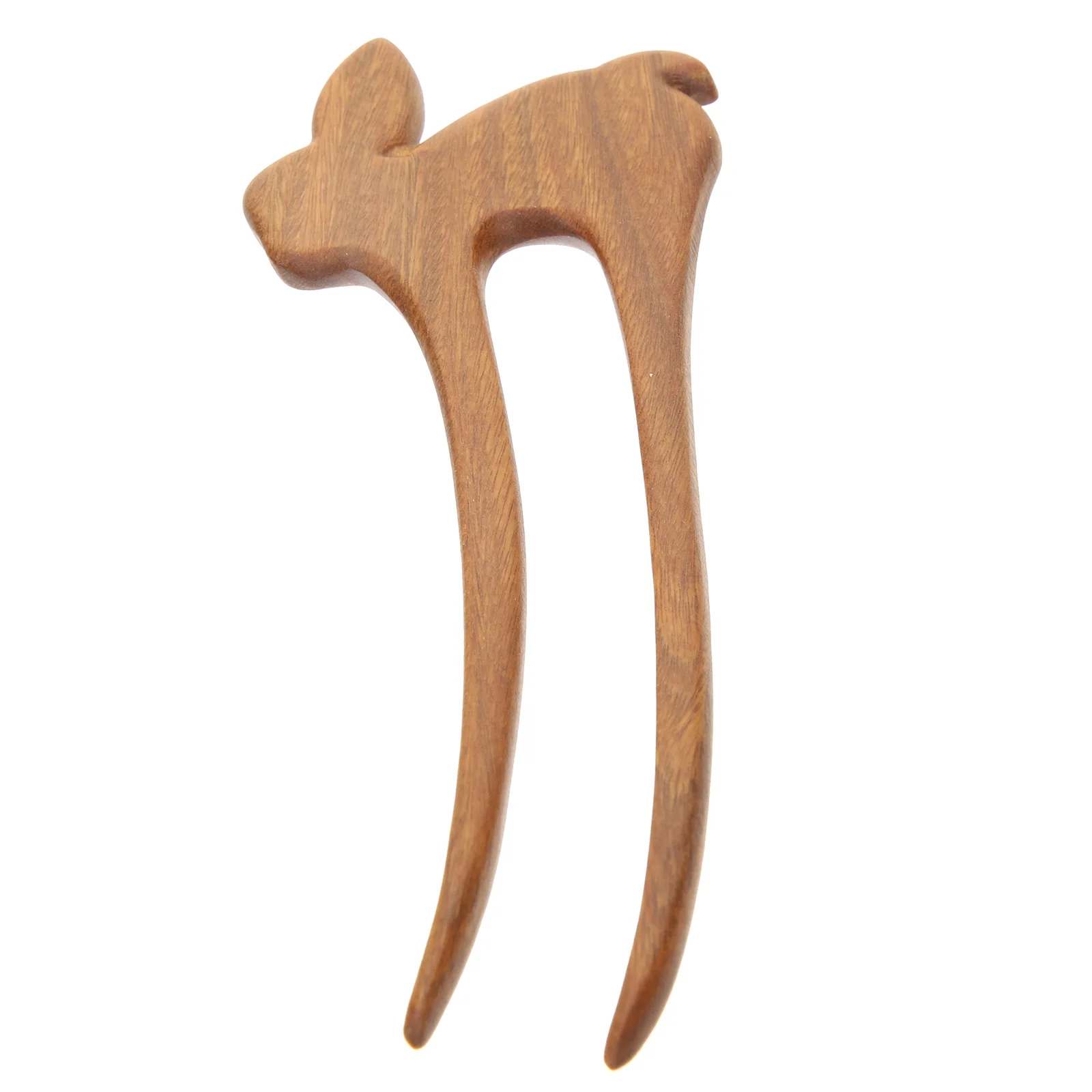 

Ornamental Wooden Hairpin Retro Bunny Shape Stick Durable Craft Rabbit Accessories For Women Wedding Party Decorative
