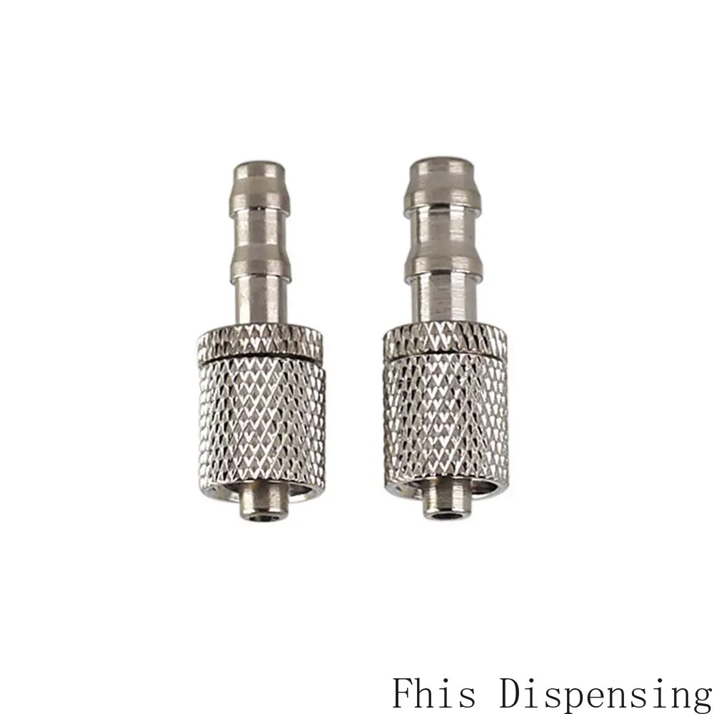 

Pack of 10 Tubing Connector Male Luer Lock to Hose End Nickel Plated
