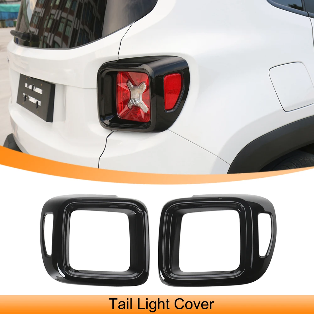 Tail Light Guard Rear Lamp Decoration Cover Trim Stickers for Jeep Renegade 2016 2017 2018 2019-2023 Car Exterior Accessories