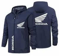 New Honda Racing Men's Jacket Slim fit Casual Outdoor Waterproof Sports Zipper Hoodie Sportswear Spring/Summer Men's Wear