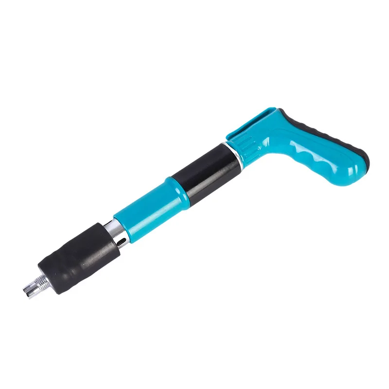 Mini Manual Nail Gun Woodworking Ceiling Tool Blue Pistol Grip Fastener Kit With Nails And Toolbox