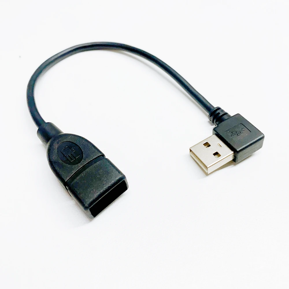 1 PCS USB 2.0 A Male to Female 90 degree Angled usb extension cord cable USB2.0 male to female right cable