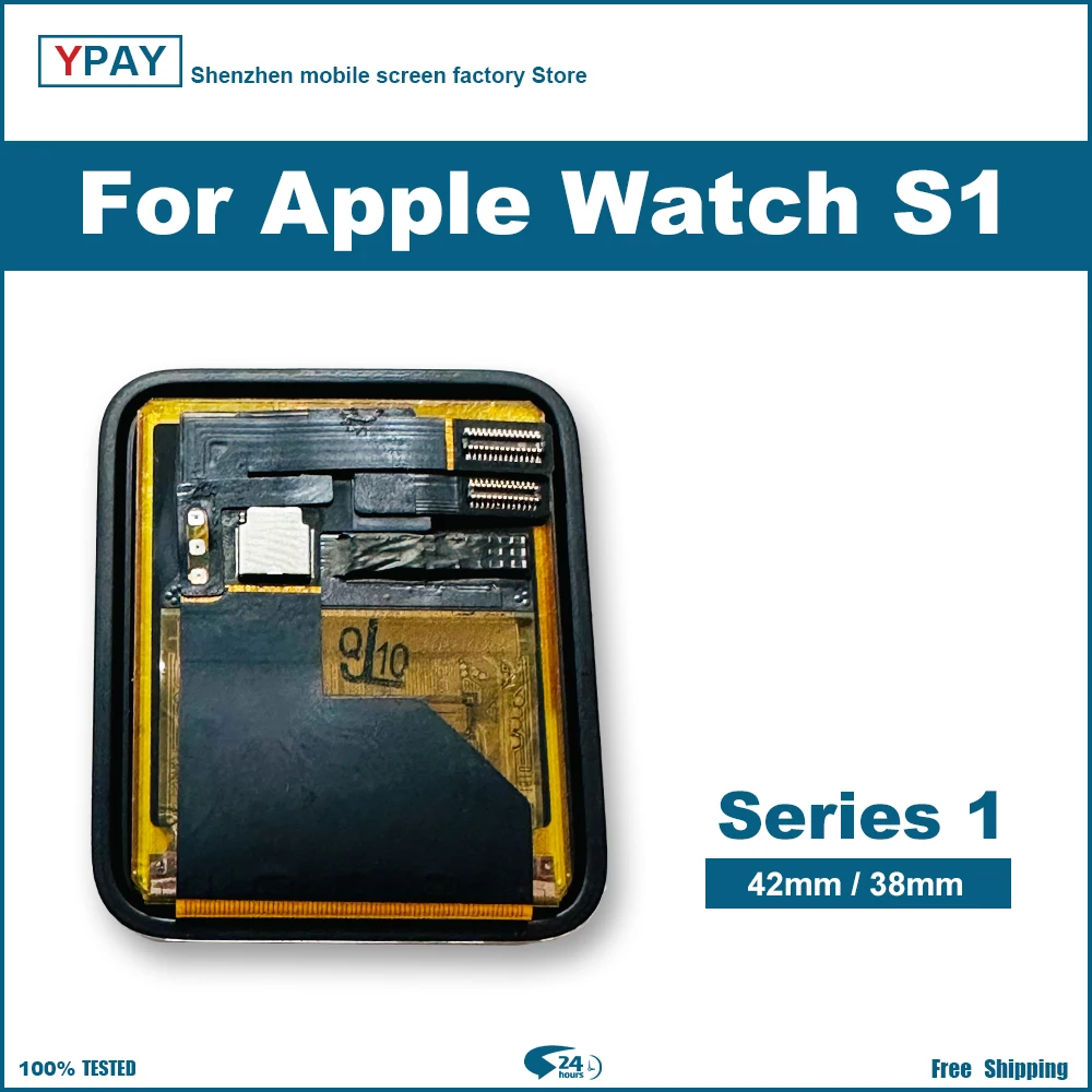 For iWatch Series 1/2/3 LCD Display Touch Screen Digitizer Assembly For Apple Watch Series 4 5 6 7 8 LCD + Frame adhesive + Tool