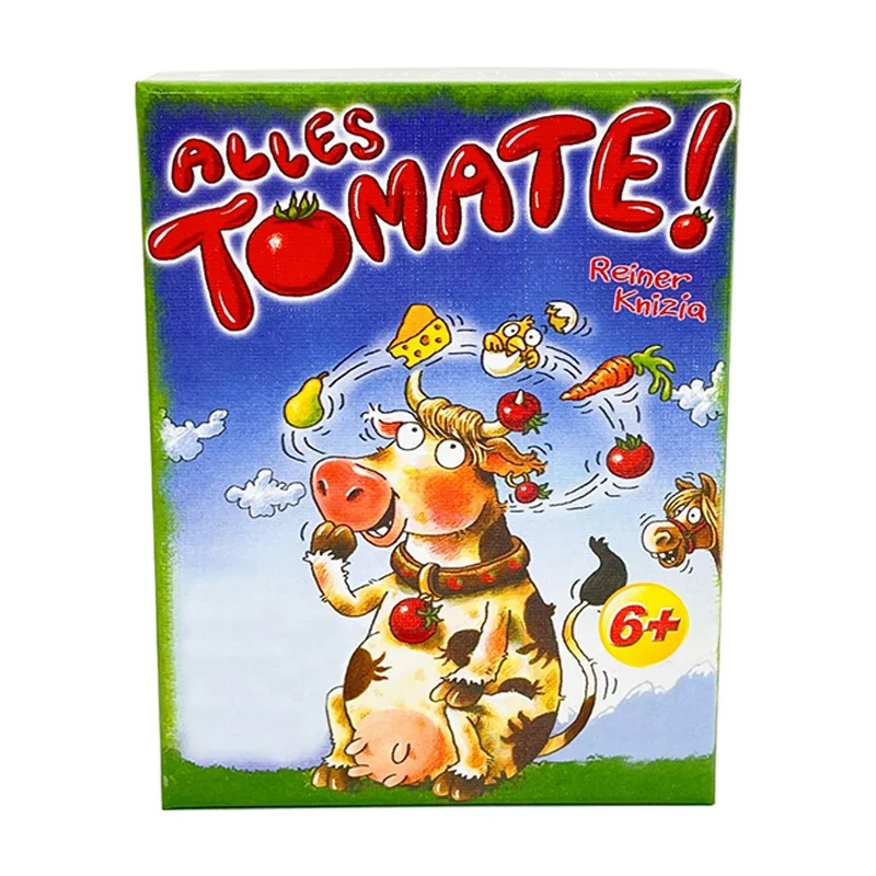 Juego de cartas de TOMATE ALLES en inglés chino, rompecabezas de memoria para fiesta familiar para 2-8 jugadores