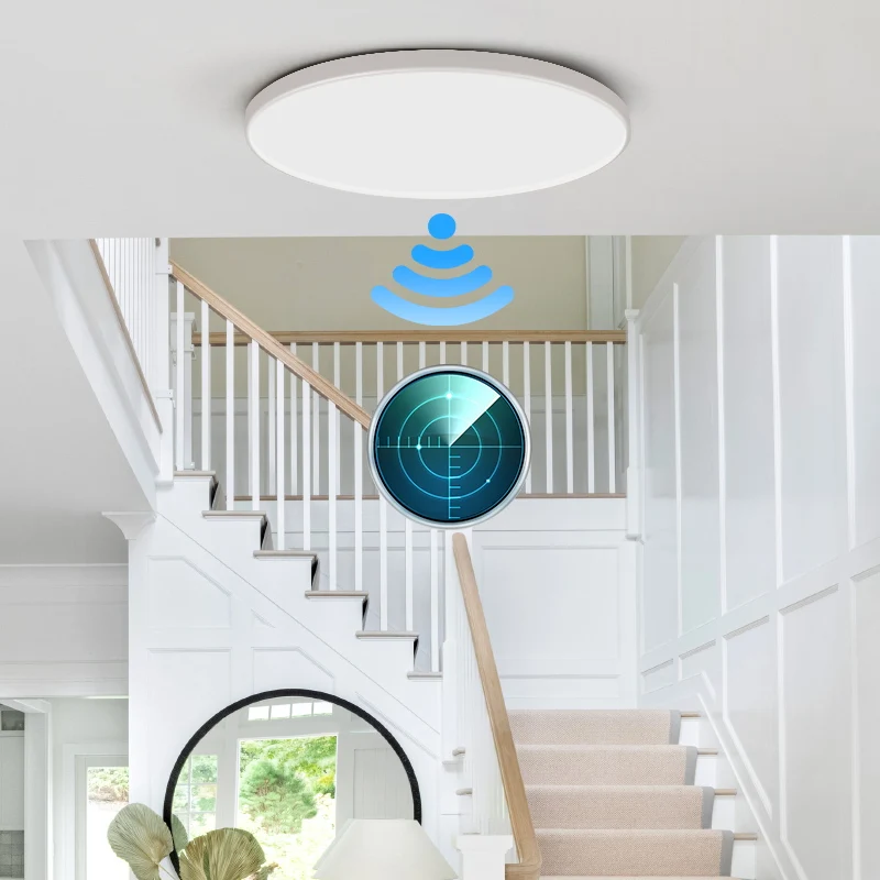 Lámpara de techo LED con Sensor para escaleras, candelabro de pasillo inteligente, Lustre automático, luz de inducción LED para habitación y casa