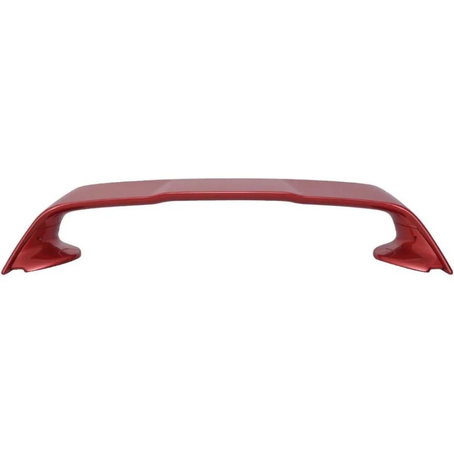 EVO Style Painted Rear Trunk Lid Spoiler Wing Lip for 20082017 Mitsubishi Lancer ABS Plastic Design with Rally Red Metallic Fin