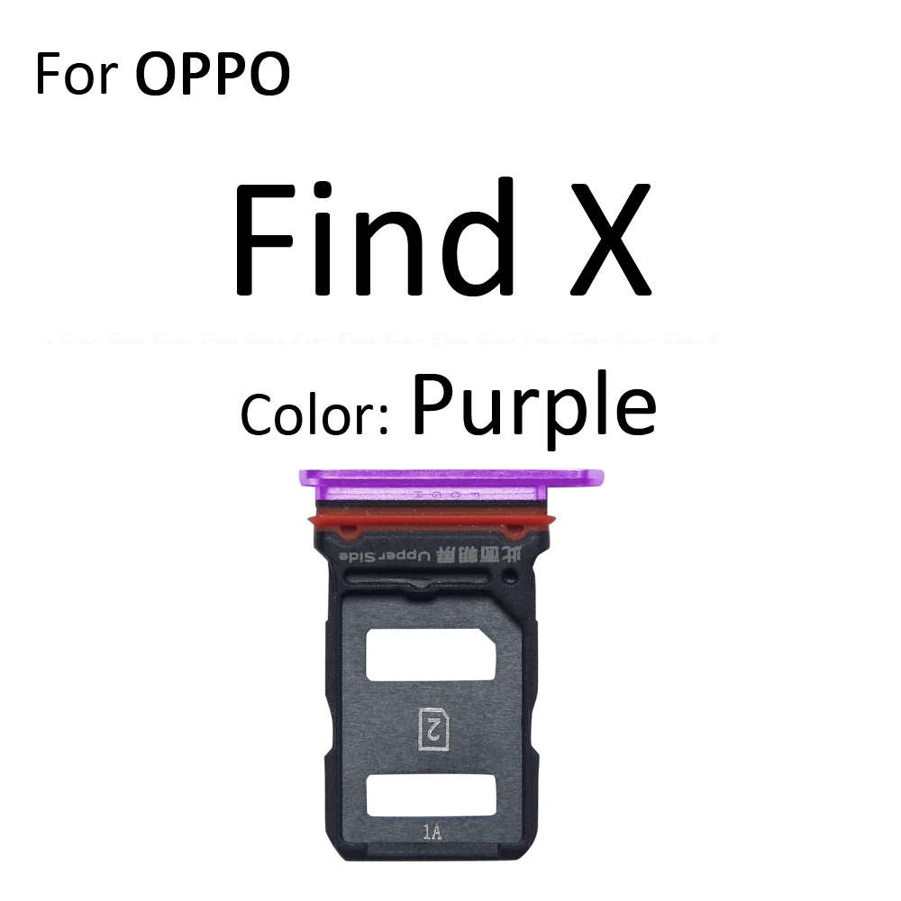 Sim Card Tray Socket Slot Reader Adapter For OPPO Find X X2 Lite Neo Pro Micro SD Card Holder Connector Container Parts