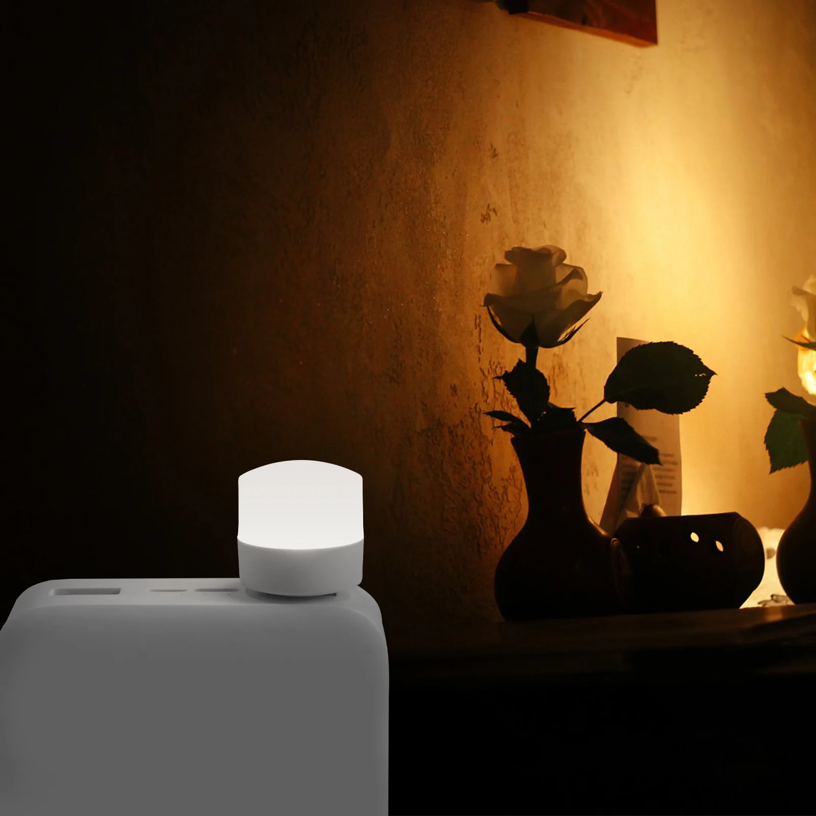 

4Pcs USB Light Portable Table Mini LED Student Bedroom Living Room Student Sturdy Lamp Atmosphere Lamp Durable Plastic